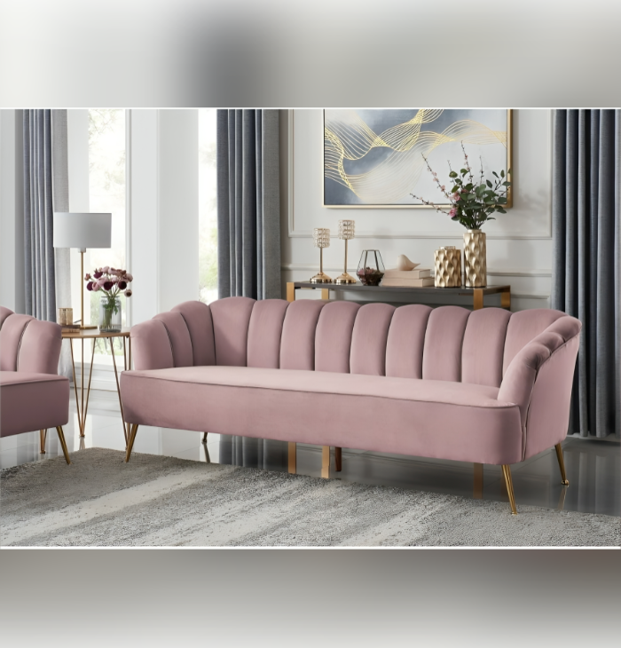 The Celeste Velvet Sofa – Grace in Every Curve